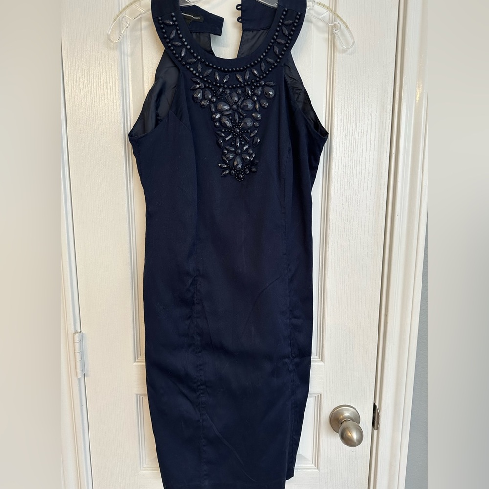 Navy blue cocktail dress